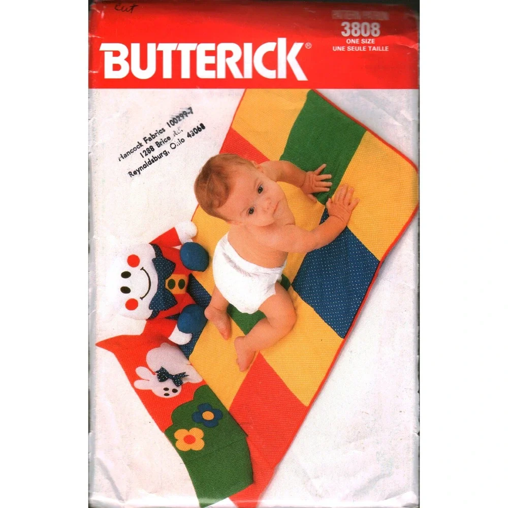 Vintage Butterick 3808 Humpty Dumpty Doll and Quilt Bag Sewing Pattern One Size